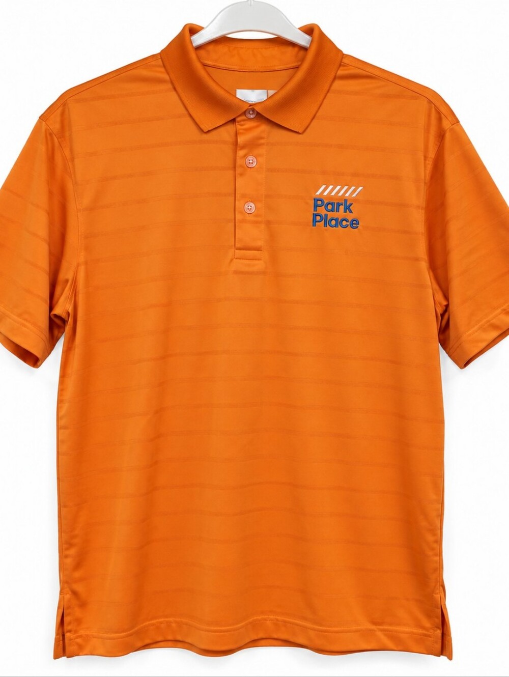Callaway Opti-Dri Golf Polo Shirt Mens Medium Orange Park Place Logo Performance